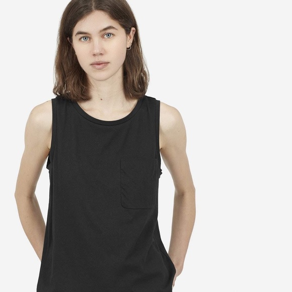 Everlane Tops - EVERLANE The Clean Edge Muscle Tank BLACK